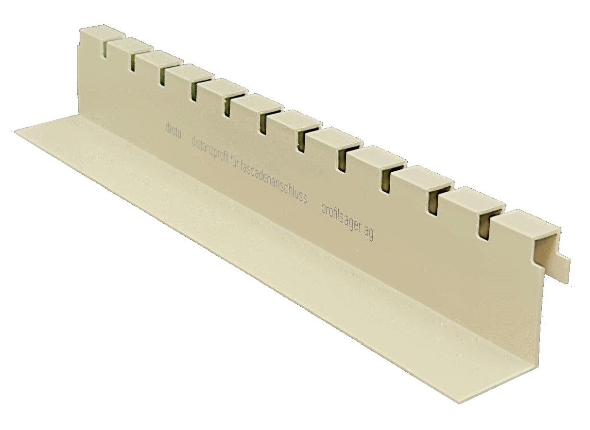 Stenová distančná lišta "disto" | Ukončovací profil k nopovej fólii
