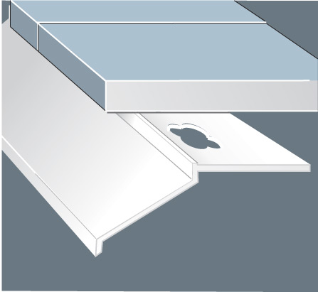 Ukončovacie profily pre balkóny a terasy pre pokládku na spádový poter