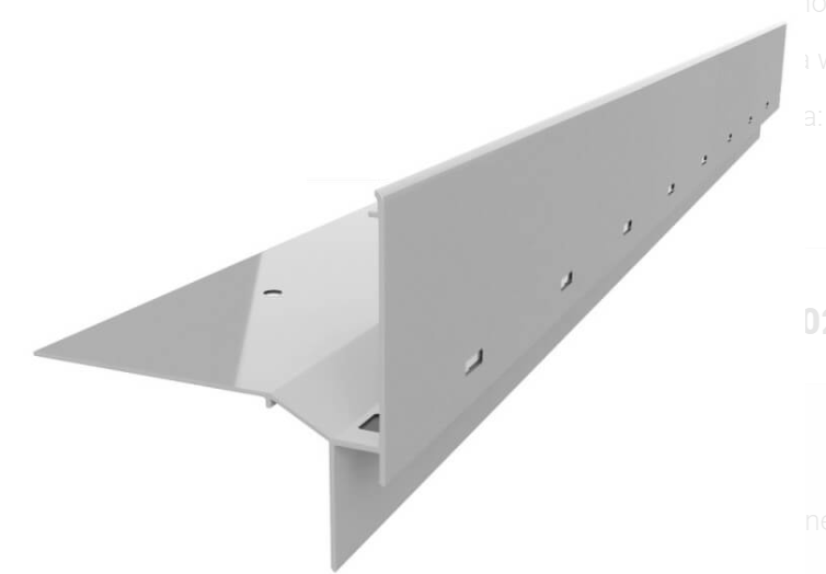 Terasová lišta PROFI "PR60“ s možnosťou osadenia odkvapového žľabu