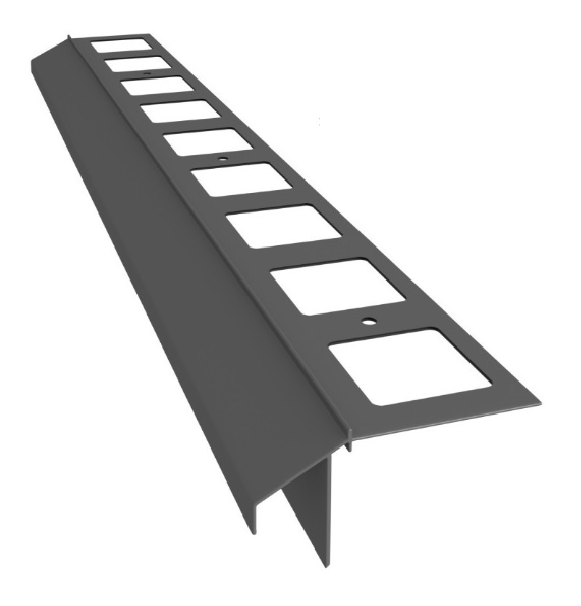 Balkónová lišta 100 PLUS s možnosťou osadenia odkvapového žľabu