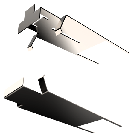 Klipy vertikálne a dilatačné/zakončenie terasy