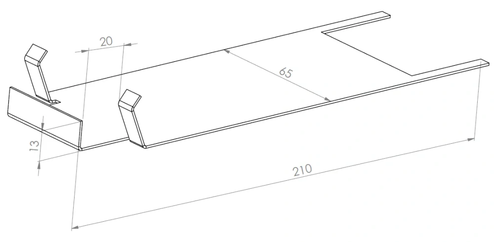 Dolný klip na základňu terča