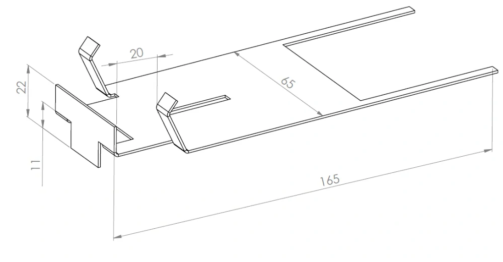 Horný klip na hlavu terča