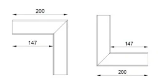 Vonkajši rohový žlab "PR65"
