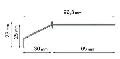 Balkónová lišta 100