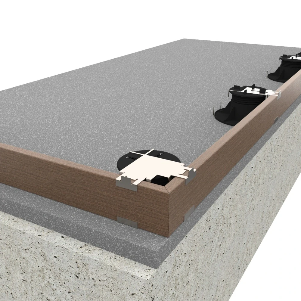 Rohový klip dolný na základňu terča