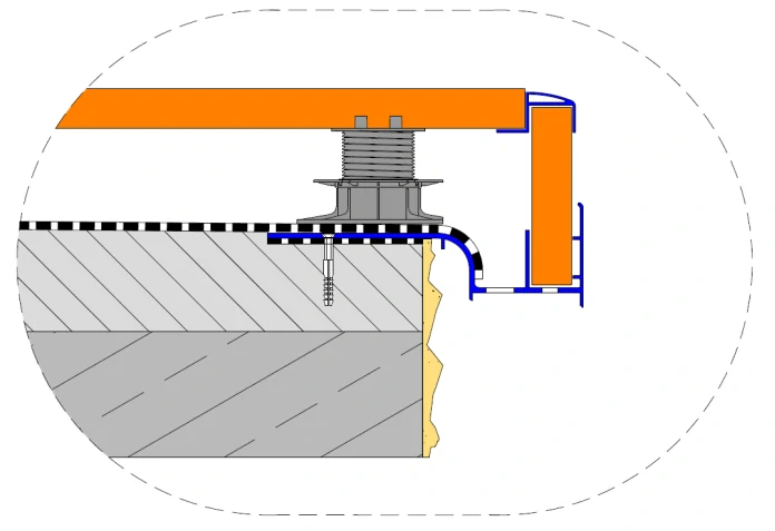 Terasový profil PROFI PRW20 | zámok | 200 cm