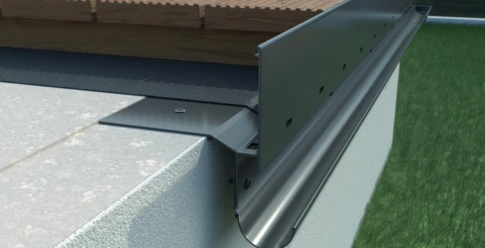 Objímka potrubia Ø 40 mm k odkvapovému žľabu „PR65“ | úchyt 120 mm