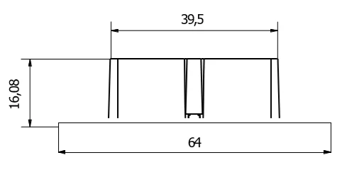 Terč pod dlažbu pevný MINI H 2 mm | čierna farba ŠPÁROVACIA PODLOŽKA | 