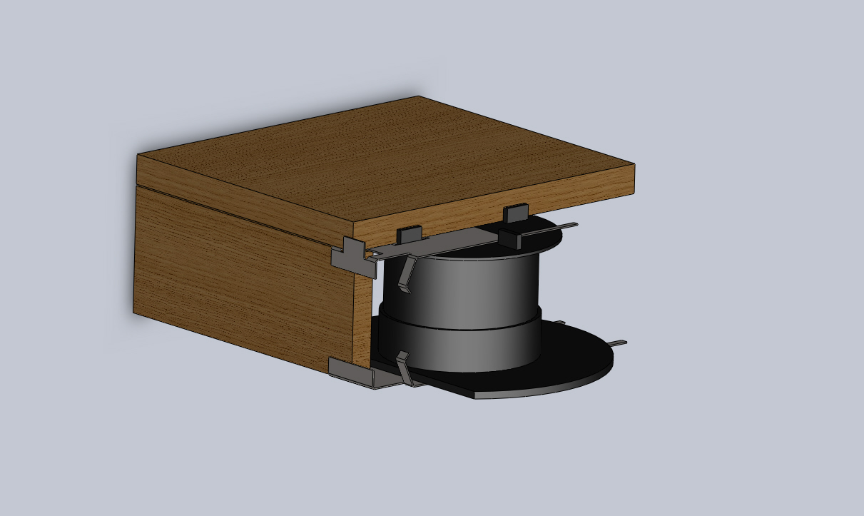 Dolný klip na základňu terča