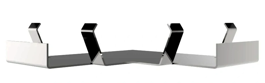 Rohový klip dolný na základňu terča