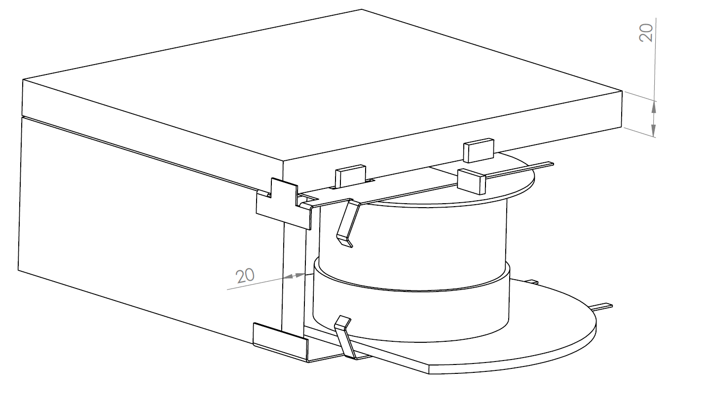 Horný klip na hlavu terča