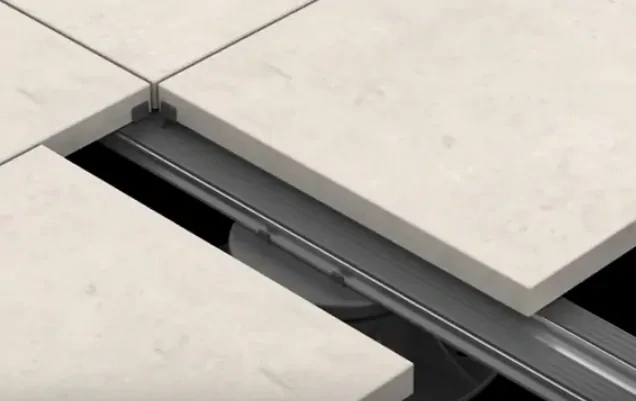 NOSNÝ HLINIKOVÝ PROFIL DUAL SYSTEM pokládka dlažby | pokládka drevenej terasy | výška 15 |  dĺžka 2000 mm