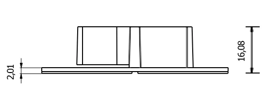 Terč pod dlažbu pevný MINI H 2 mm | čierna farba ŠPÁROVACIA PODLOŽKA | 