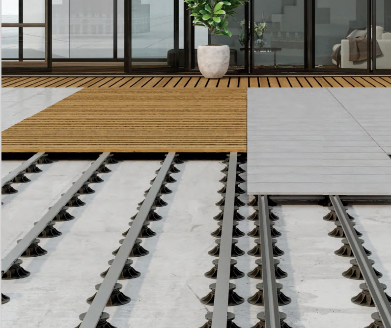 NOSNÝ HLINIKOVÝ PROFIL DUAL SYSTEM pokládka dlažby | pokládka drevenej terasy | výška 15 |  dĺžka 2000 mm