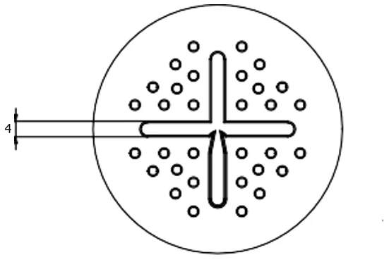 Terč pod dlažbu pevný MINI H 2 mm | čierna farba ŠPÁROVACIA PODLOŽKA | 