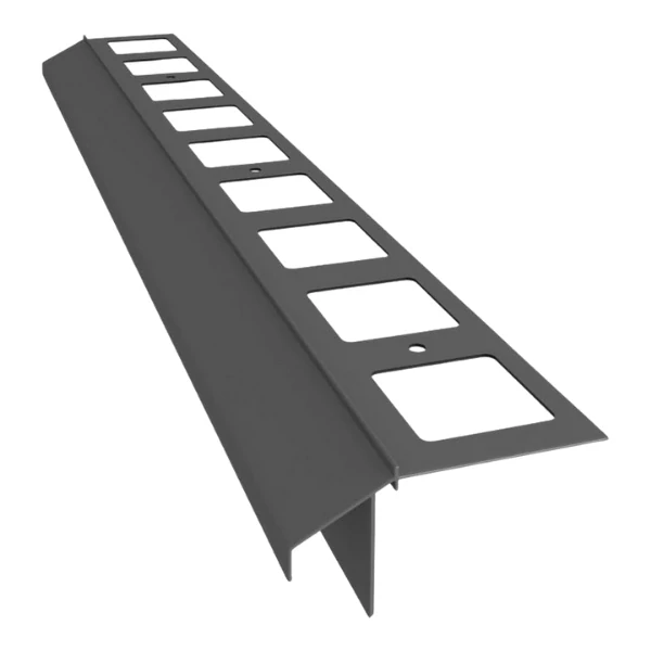 Balkónová lišta 100 PLUS s možnosťou osadenia odkvapového žľabu PR 65 | 2 m